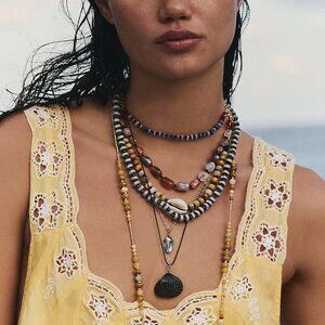 Hailee Semiprecious Beaded Necklace